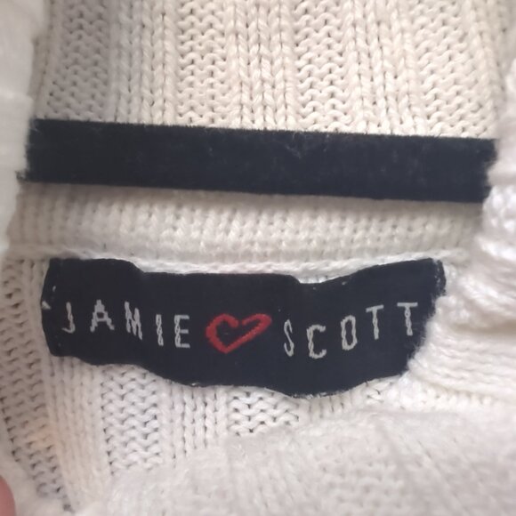 Jamie Scott Ribbed Turtle Neck White Shirt - Picture 6 of 8